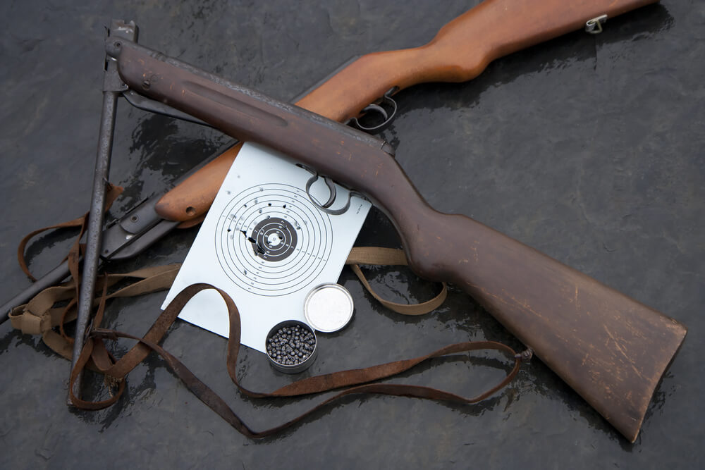 Typowa wiatrówka sprężynowa